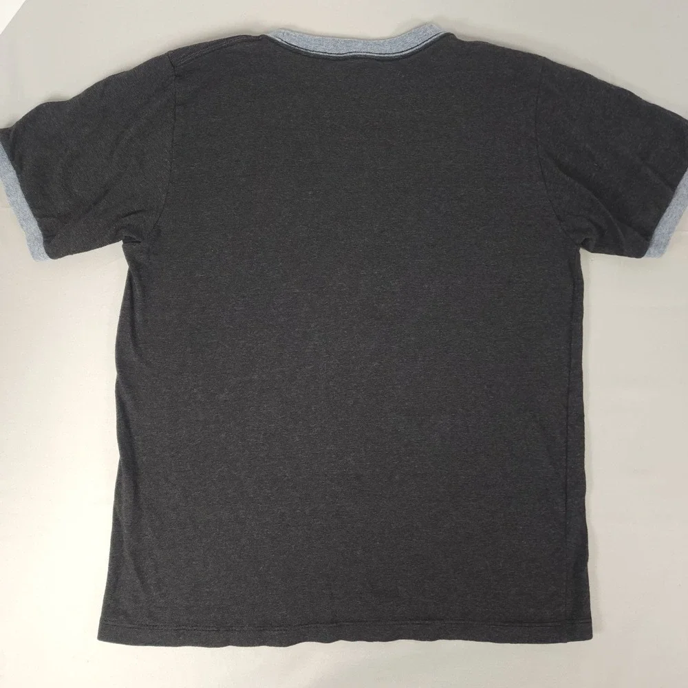 Disney Parks Star Wars Blueprint Ringer T-Shirt Kids XL Charcoal Gray Heather